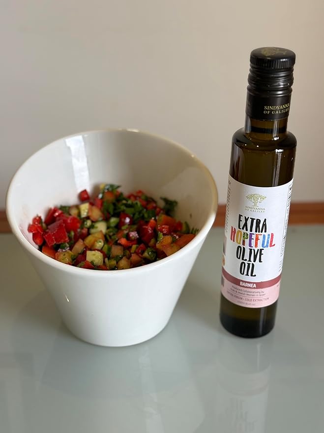 SINDYANNA OF GALILEE Awarded Extra Virgin Olive Olive Oil Cold Pressed Made in Israel Kosher Vegan Keto &amp Cold Presse 250ml (Barnea)