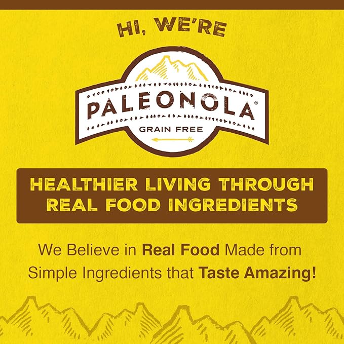 Paleonola Honey Nut Grain Free Granola 10 Oz Resealable Bag (Pack of 2) - Grainless Paleo Granola Blended with Organic Honey Coconut Oil Pecans Vanilla Extract &amp Sea Salt - Gluten &amp Dairy