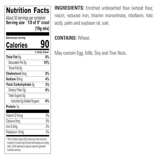Krusteaz Traditional Light &amp Flaky Pie Crust Mix 20 Ounce (Pack of 6)