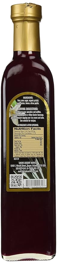 Prickly Pear Syrup - 23 oz - Giant Size - Made from Natural Prickly Pear Juice - Cactus - Southwest