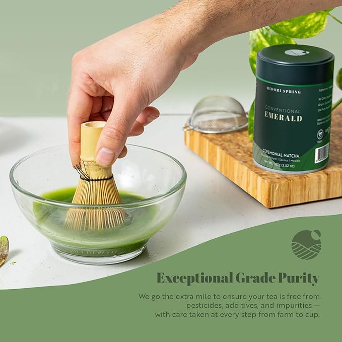 Midori Spring EMERALD - Ceremonial Matcha Premium Conventional Japanese Matcha Powder 100g