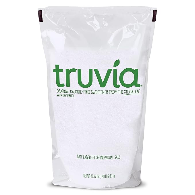 Truvia Calorie Free Stevia Sweetener Ideal For Sugar Free Simple Syrup Tea And Lemonade 6-24 oz Bags Net Wt 144 oz