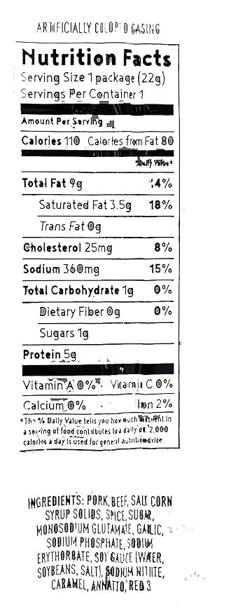 Werner Smoked Individually Wrapped Meat Sticks – 20 Count Meat Sticks 0.8 Ounces – Made in the USA Smoked Jerky Sticks (Pepper)