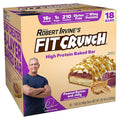 FITCRUNCH Snack Size Protein Bars 6-Layer Baked Bar 1g of Sugar Gluten Free &amp Soft Cake Core (18 Bars Peanut Butter and Jelly)