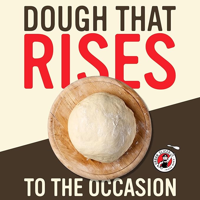 Urban Slicer Pizza Worx - Neapolitan Style Pizza Dough - At-Home Pizza Making Kit for Classic Artisan Crust - 13.4 oz. Bags - 3 Pack - Makes 6 Pizzas