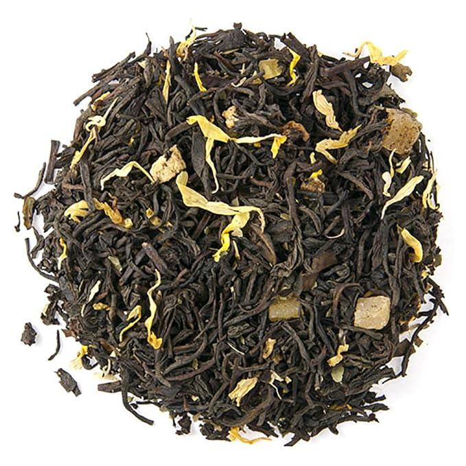 Mango Mist Black Tea - 16oz | Loose Leaf Pouches | Fruity &amp Tropical Ceylon Blend | Naturally Flavored | Great Hot or Iced | Ethical Tea Partnership Estate | Bulk Pack Refreshing Brew