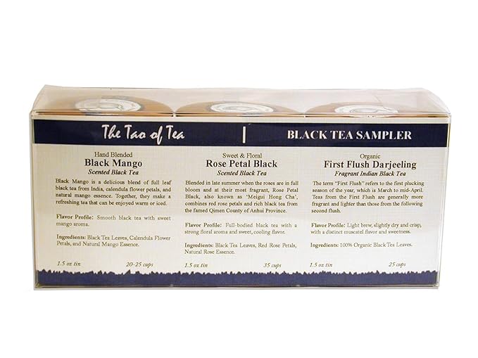 The Tao of Tea Black Tea Sampler 3-Count Box