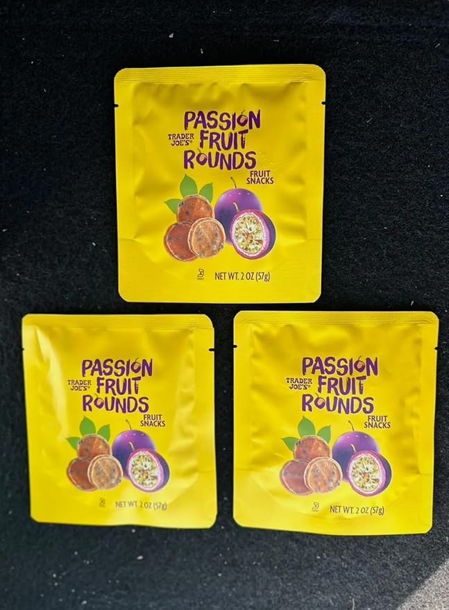 Passion Fruit Rounds Fruit Snacks 2 oz (57g) - Pack of 3