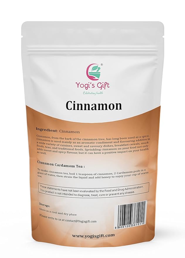 Crushed Cinnamon Bark 1 LB | Bulk Cinnamon Stick Pieces/Chips For Tea Cooking | Rich Aroma and Great Flavour | Premium Grade Product by Yogi's Gift®