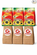 Martin Premium Roasted Sunflower Seeds 500 g × 3 Packs + 3 Unipromax Paper Bags for Husks – Kosher and Halal – Semechki Ot Martina – Unipromax Bandle