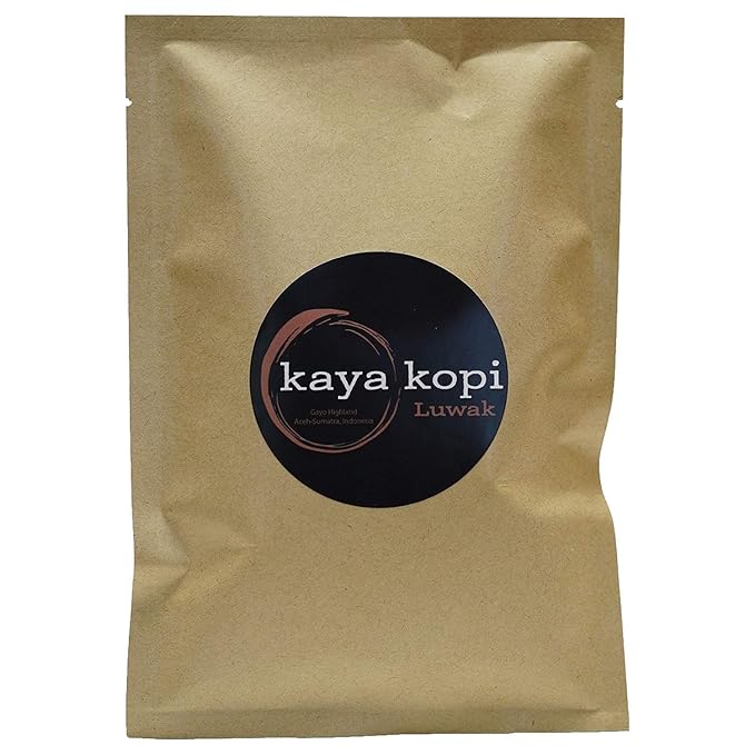 Premium Kaya Kopi Luwak From Indonesia Wild Palm Civets Arabica Coffee Beans 16 Ounce Light Roast Whole Bean