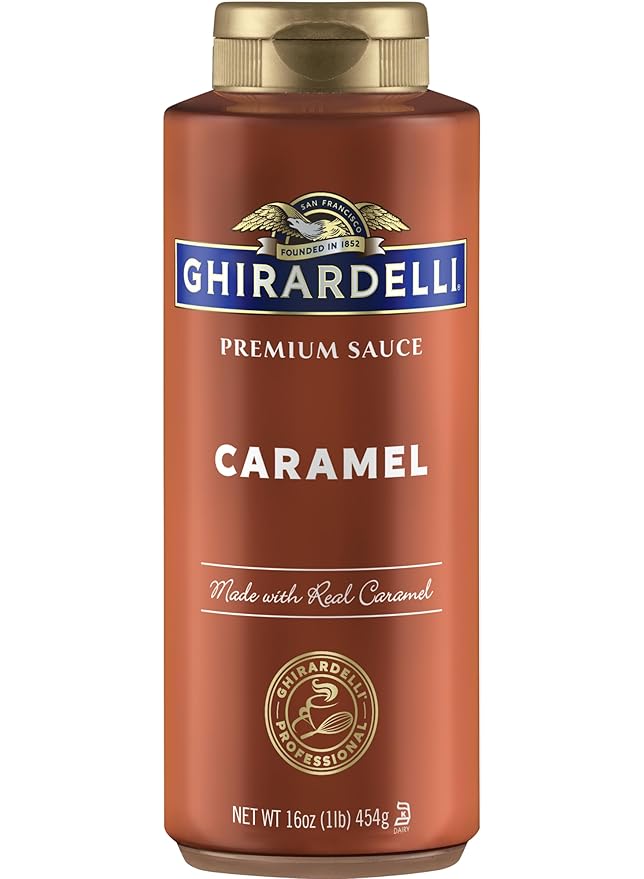 Ghirardelli Caramel Flavored Sauce 16 oz. Squeeze Bottle (Pack of 2)