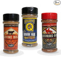 Plowboys and House of Q BBQ Rub Pack Gift Set Yardbird House of Q House Rub Bovine Bold Versatile Steak Pork Chicken Beef Veggies Seasoning Ideal for BBQ Fans 3 Pack 5 to 6oz Each Pinnacle Merc