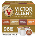 Victor Allen's Coffee Fall Harvest Variety Pack Medium Roast 96 Count Single Serve Coffee Pods for Keurig K-Cup Brewers