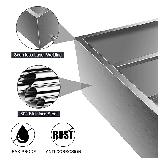 Maple Syrup Evaporator Pan Stainless Steel Maple Syrup Boiling Pan with Valve Thermometer Feed Tank Sap Evaporator for Boiling Maple Syrup 36 x 24 x 9.5 Inch