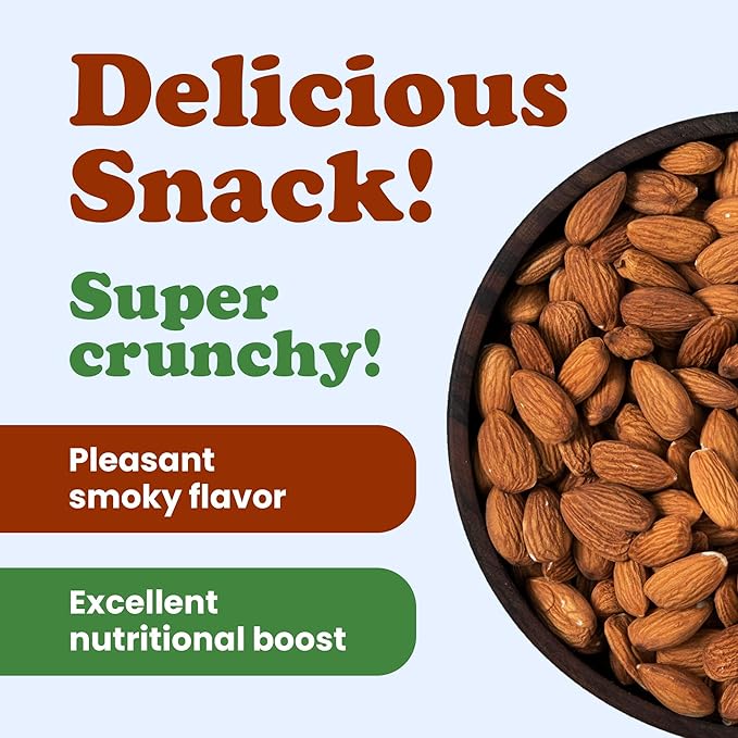 Food to Live Organic Dry Roasted Almonds 4 Pounds – Non-GMO Unsalted Vegan Keto Paleo Kosher Bulk High in Protein Dietary Fiber Vitamin E Copper Manganese Magnesium and Riboflavin.