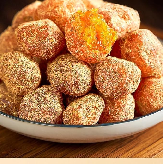 【Soft Glutinous and Sweet】Rock Candy Golden Kumquat 500g/Can Delicious Dried Fruit Dim Sum Preserved Fruit Leisure Snacks Healthy Nutritious Dried Snacks Chinese Dessert (Mixed flavors1000g)
