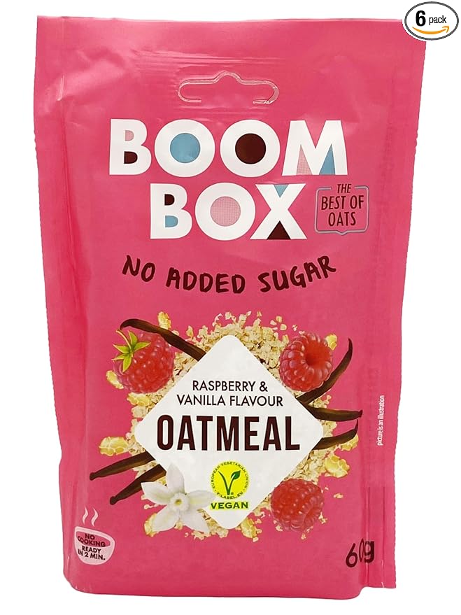 BOOM BOX High Protein Chocolate Oat Granola - 300g Energizing and Indulgent Breakfast (60G Vanilla)