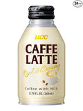 UCC Ready to Drink Caffe Latte 8.79 FL OZ (Pack of 24) Delicious Rich and Creamy Convenient Bottled Coffee Drinks For On-the-Go Imported from Japan