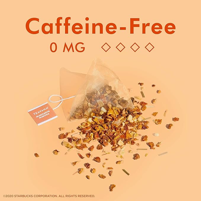 Teavana Beach Bellini Tea and Mandarin Mimosa Herbal Tea - 12 Sachets Each (24 Total) Plus 12 GoHealthful Pure Raw Organic Honey Sticks Equal to 2.11 Ounces of Clover Honey