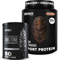 BIRDMAN Bundle Falcon Performance Vegan Protein Powder + Micronized Creatine Monohydrate Powder