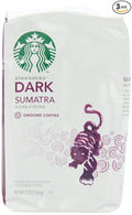 Starbucks Sumatra Ground Coffee 12 Ounce (Pack of 3)