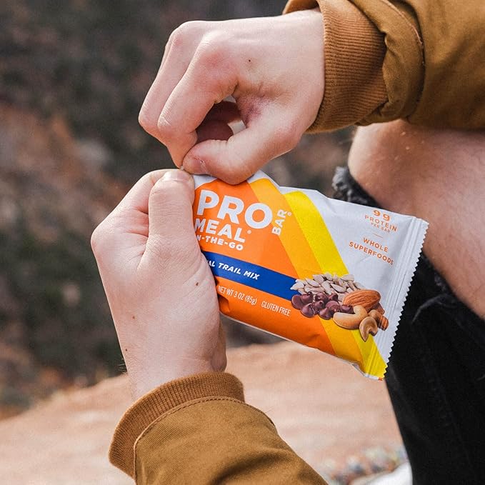 PROBAR - MEAL Bar Original Trail Mix Non-GMO Gluten-Free Healthy Plant-Based Whole-Food Ingredients Natural Energy (12 Count)