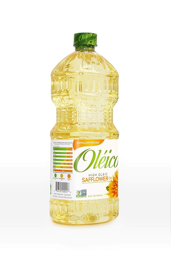 Oléico - High Oleic Safflower Oil 32 fl. oz. (Pack of 3)