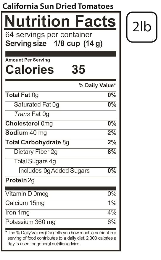 Traina Home Grown California Sun Dried Tomato Halves - Healthy Non GMO Gluten Free Kosher Certified Packed in Resealable Bag (2 lbs)