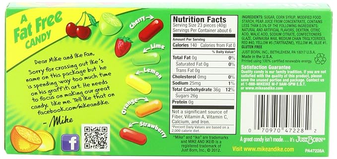 Mike and Ike Chewy Candy Original 8.3 Ounce (Pack of 12)