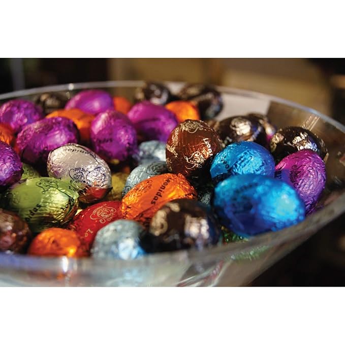 Leonidas Belgian Chocolates | Ballotin Box Easter Collection | Assorted Delicious Mini Easter Eggs | 19 different flavors | Imported fine Chocolate from Belgium (50 Chocolate Eggs)