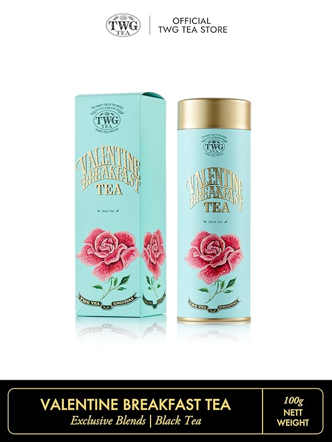 TWG Tea | Valentine Breakfast Tea | Black Tea | Sugar Pearls &amp Berries | Haute Couture Tin 100g | Gift Set