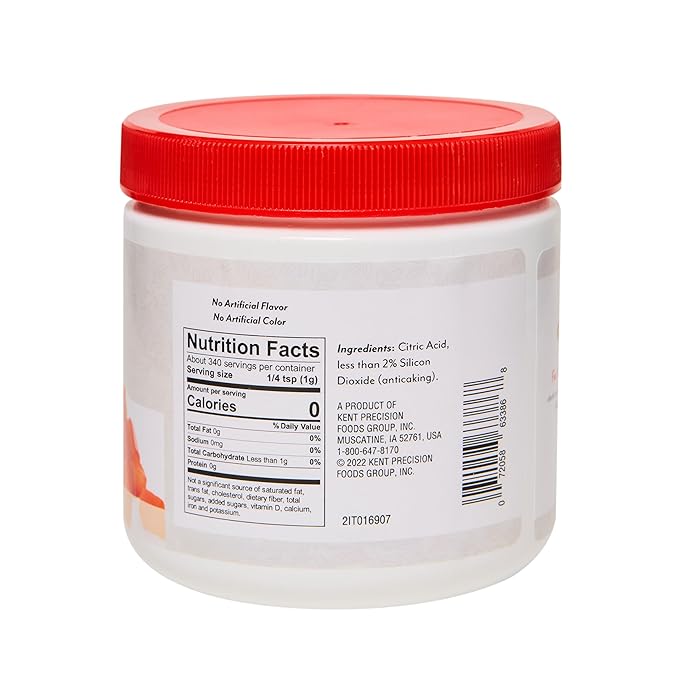 Mrs. Wages Citric Acid Easy-To-Use Preserves Taste &amp Freshness Safe Canning Flavor Enhancer Citric Acid 12 oz Jar (Pack of 1)