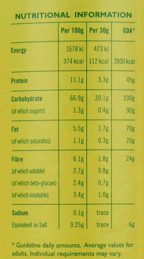 Flahavans Quick Oats Drum 500 g (Pack of 6)