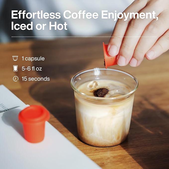 SATURNBIRD Express Instant Coffee Extra Dark Roast Latte Style Enjoy Cold/Hot Freeze Dried Arabica Blend Coffee Powder Iced Coffee 24 Single Serve Packets for Traveling Camping Home