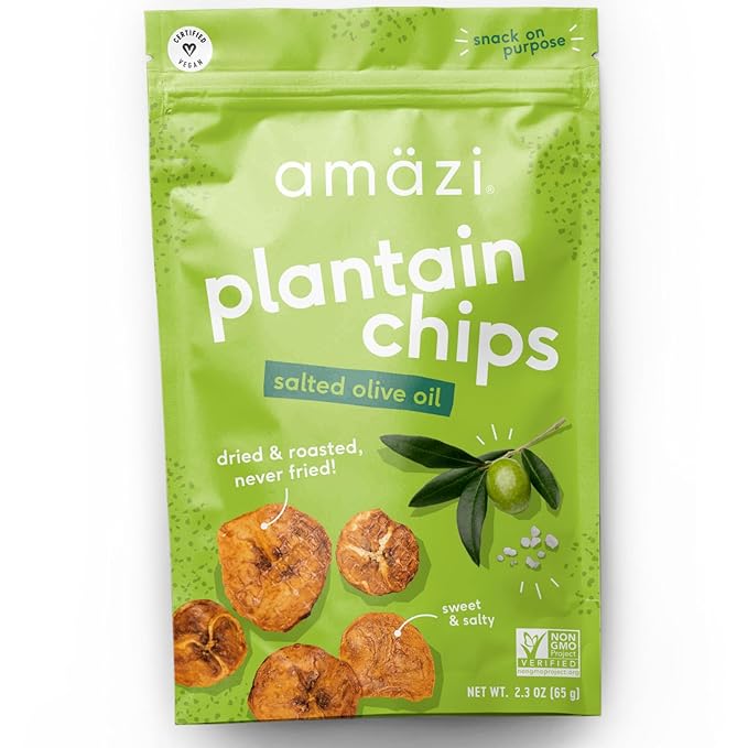Amäzi Foods | Variety Dried Fruit Snack Pack | Dried Pineapple Jackfruit Plantain Chips | All Natural Snacks | No Sugar Added Dried Tropical Fruit