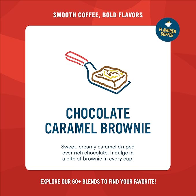 Cameron's Coffee Single Serve Pods Flavored Chocolate Caramel Brownie 96 Count