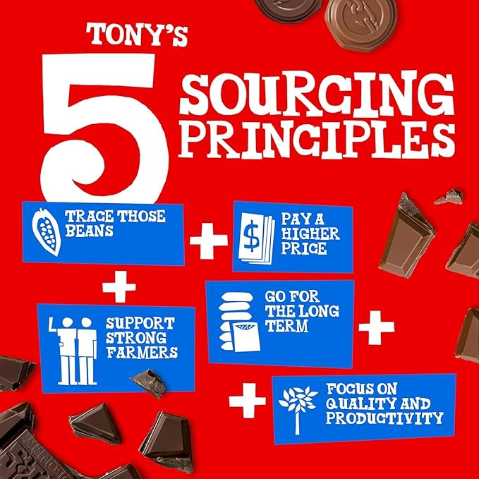 Tony’s Chocolonely Belgian Milk Chocolate Candy Bar Pure Chocolate Bars for Snacks Party Favors Gifts or Gift Basket 32% Cacao Made From Quality Fairtrade Cocoa 20 Bars 1.76 Oz Each