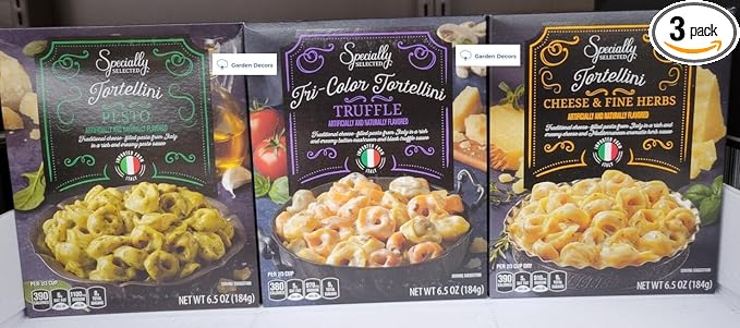 Specially Selected Gourmet Tortellini Pesto Truffle Cheese &amp Fine Herbs 6.5oz 184g (Three Boxes)
