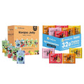 Hethstia High-Protein Ramen Variety 6-Pack and Konjac Jelly Variety Pack 10 Drinkable Jelly Pouches – Lychee Blueberry Peach Mango Passion Fruit