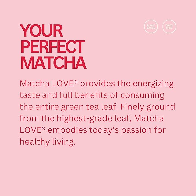 matcha LOVE Strawberry Matcha + Green Tea Sweetened 8 Ounce (Pack of 12)