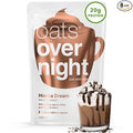 Oats Overnight - Mocha Dream - 20g Protein High Fiber Breakfast Shake 100mg Caffeine - Gluten Free Non GMO Oatmeal (2.7 oz per meal) (8 Pack)