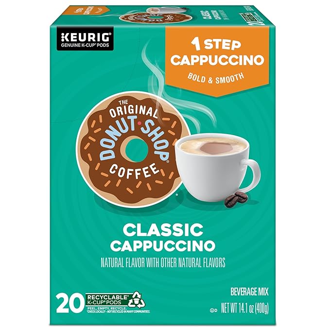 The Original Donut Shop -Step Classic CappuccinoKeurig -Serve K-Cup Pods20 Count (Pack of 2)