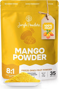 Jungle Powders Freeze Dried Mango Powder 5 Ounce Bag Dehydrated Mango Extract For Baking No Sugar Added Dry Mango Powder Additive Free Mangoes Whole Fruit Dried Mango Juice for Smoothies &amp Flavori