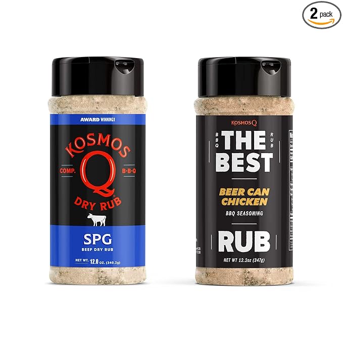 Kosmos Q Smoked Chicken &amp Dumplings Bundle - Gourmet Rubs w/Smoky &amp Spicy BBQ Flavor - Classic Family Recipe with Bold BBQ Kick