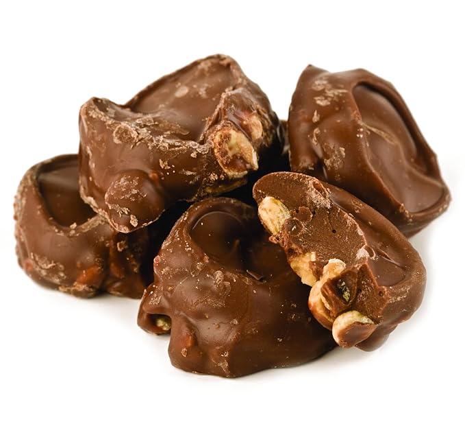 Kauffman Orchards Milk Chocolate Covered Peanut Clusters Bulk 1.5 Lb Bag (Pack of 3)