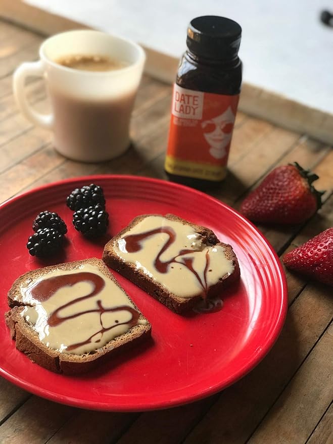 Organic Pure Date Syrup made in California (12 oz BPA-Free 2 bottles)