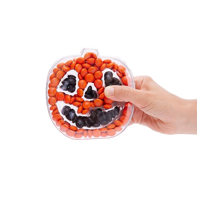 M&ampM'S WORLD Halloween Pumpkin Box Unique Halloween Pumpkin Box with Orange and Black M&ampM'S Candies