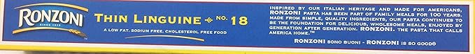 Ronzoni Thin Linguine Macaroni 16 Oz. Pack Of 3.