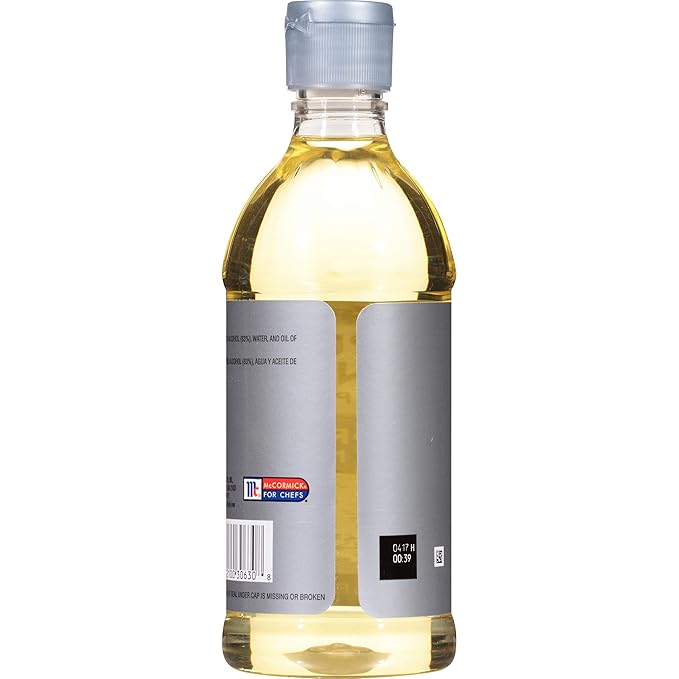 McCormick Culinary Pure Lemon Extract 16 fl oz - One 16 Fluid Ounce Bottle of Lemon Flavoring Extract Great for Subtle Lemony Flavors to Glazes and Fillings Such as Mousses and Custards